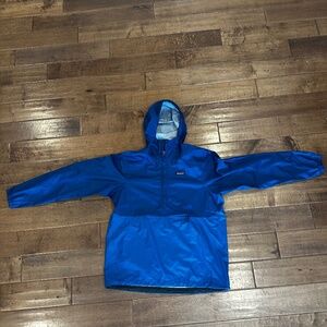 Patagonia M's Torrentshell Pullover Size: L Color: Grey/Blue